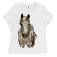 White horse Ladies Tee - RanaPortraitStore