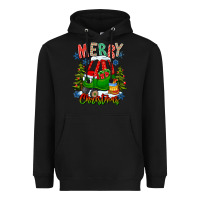 Black merry christmas car Heavyweight Hoodie - CowhideDigitalArt