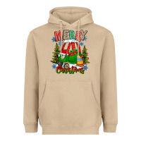 Mushroom merry christmas car Heavyweight Hoodie - CowhideDigitalArt