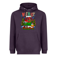 Plum merry christmas car Heavyweight Hoodie - CowhideDigitalArt