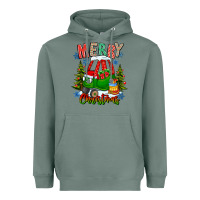 Sage merry christmas car Heavyweight Hoodie - CowhideDigitalArt