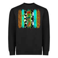Black western brushstrokes Heavyweight Sweatshirt - OliviaCreatesArt