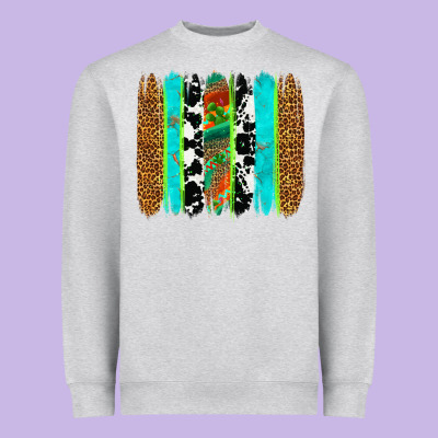 Western Brushstrokes Heavyweight Sweatshirt Designed By Oliviacreatesart