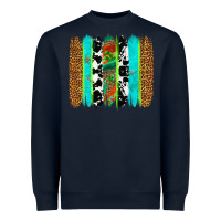 Navy western brushstrokes Heavyweight Sweatshirt - OliviaCreatesArt