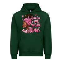 Forest Green in october we wear pink Urban Hoodie - BarkalooDesign