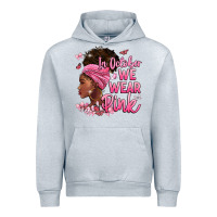 Heather Grey in october we wear pink Urban Hoodie - BarkalooDesign