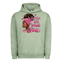 Pigment Oil Green in october we wear pink Urban Hoodie - BarkalooDesign