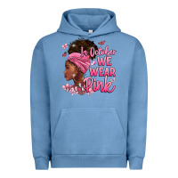 Pigment Pebble Blue in october we wear pink Urban Hoodie - BarkalooDesign