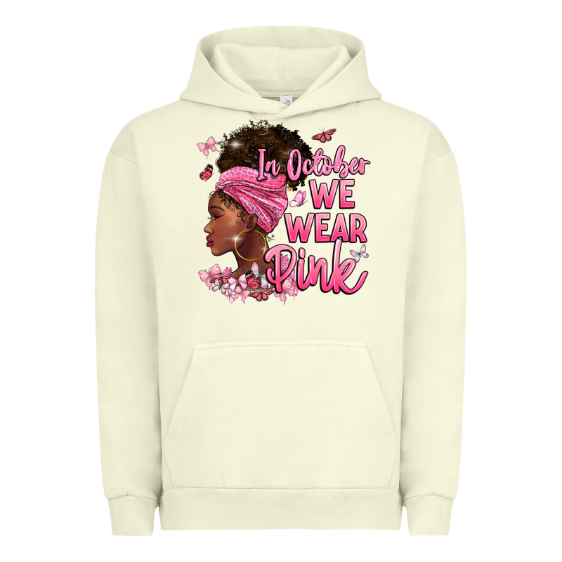 In October We Wear Pink Urban Hoodie by BarkalooDesign | Teevron