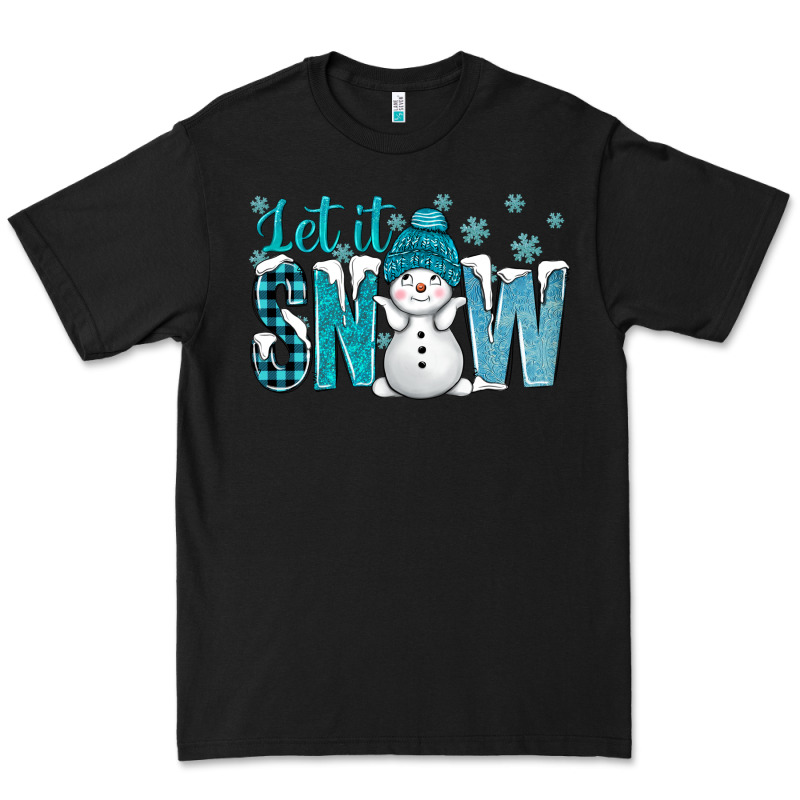 Let It Snow With Cute Snowman Bbs Premium Tee by BundleAndBundleShop | Teevron