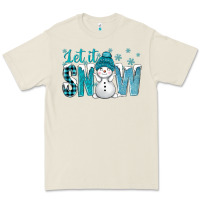 Bone let it snow with cute snowman bbs Premium Tee - BundleAndBundleShop