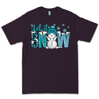 Plum let it snow with cute snowman bbs Premium Tee - BundleAndBundleShop