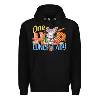 Black one hip lunch lady easter day Premium Hoodie - FaDigitalArtStudio