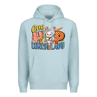Blue Mist one hip lunch lady easter day Premium Hoodie - FaDigitalArtStudio