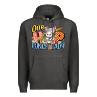 Charcoal Heather one hip lunch lady easter day Premium Hoodie - FaDigitalArtStudio