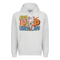 Dove Grey one hip lunch lady easter day Premium Hoodie - FaDigitalArtStudio
