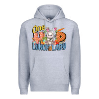 Heather Grey one hip lunch lady easter day Premium Hoodie - FaDigitalArtStudio