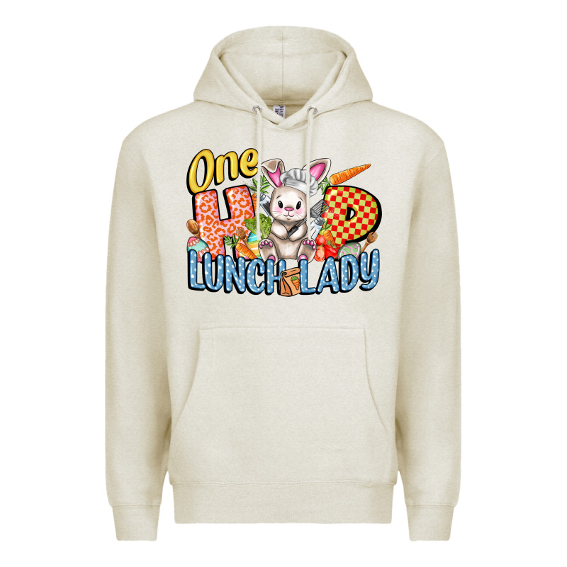 One Hip Lunch Lady Easter Day Premium Hoodie by FaDigitalArtStudio | Teevron