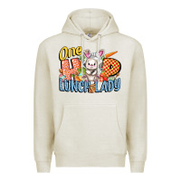 Oatmeal Heather one hip lunch lady easter day Premium Hoodie - FaDigitalArtStudio