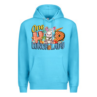 Ocean Blue one hip lunch lady easter day Premium Hoodie - FaDigitalArtStudio