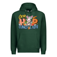 Sports Green one hip lunch lady easter day Premium Hoodie - FaDigitalArtStudio