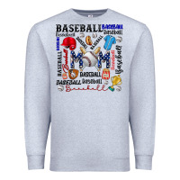 Heather Grey baseball mom Premium Sweatshirt - CowhideDigitalArt