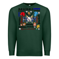 Sports Green baseball mom Premium Sweatshirt - CowhideDigitalArt