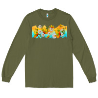 Army Green butterflies summer Long Sleeve Tee - TumblerDesignByShophia