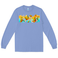 Colony Blue butterflies summer Long Sleeve Tee - TumblerDesignByShophia