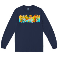 Navy butterflies summer Long Sleeve Tee - TumblerDesignByShophia