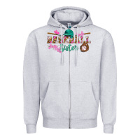 Heather Grey baseball sister Zipper Hoodie - BundleAndBundleShop