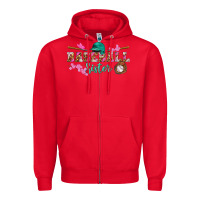 Red baseball sister Zipper Hoodie - BundleAndBundleShop