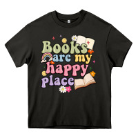 Asphalt books are my happy place Heavy Core Tee - MaliasSmallBusiness