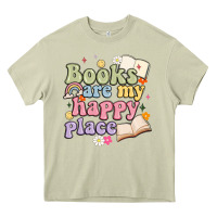 Mossy books are my happy place Heavy Core Tee - MaliasSmallBusiness