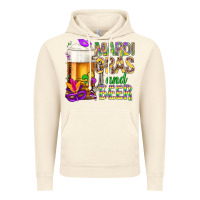 Vintage Artic Mardi Gras and beer Vintage Hoodie - NancyCooperArtShop
