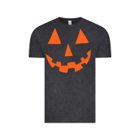 Vintage Black Halloween Pumpkin Face Gift Creepy Spooky Horror Vintage Tee - maiPhamDesign