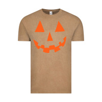 Vintage Coffee Halloween Pumpkin Face Gift Creepy Spooky Horror Vintage Tee - maiPhamDesign