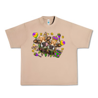Burro Mardi Gras heifers Urban Heavy Tee - NancyCooperArtShop