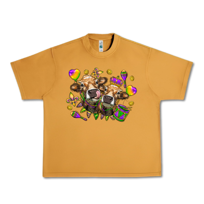 Mardi Gras Heifers Urban Heavy Tee by NancyCooperArtShop | Teevron