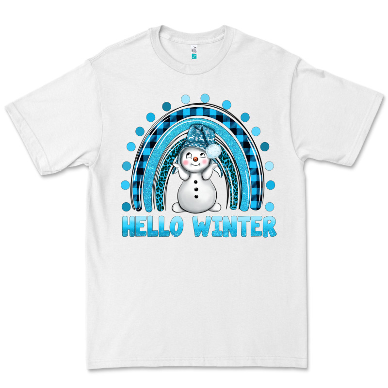Hello Winter Rainbow With Snowman Bbs Premium Tee by BundleAndBundleShop | Teevron