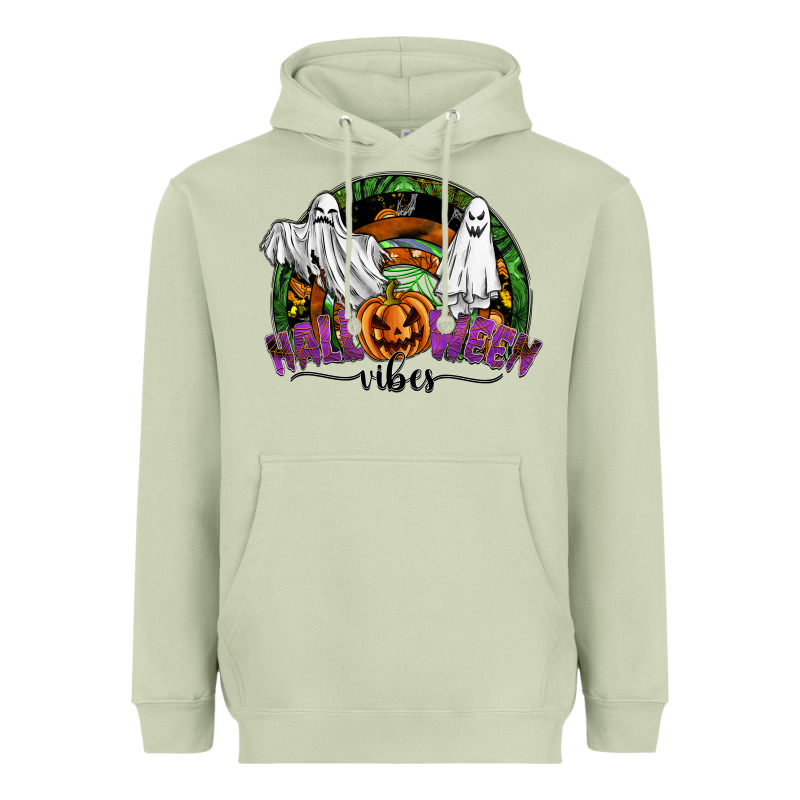 Halloween Vibes Heavyweight Hoodie by SublimationCraftShop | Teevron