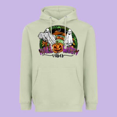 Halloween Vibes Heavyweight Hoodie Designed By Sublimationcraftshop