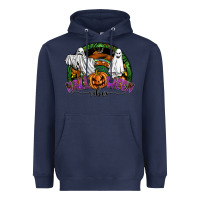 Navy halloween vibes Heavyweight Hoodie - SublimationCraftShop