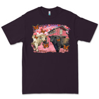 Plum valentine's day barn and black angus with charolais Premium Tee - RanaPortraitStore