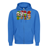 True Royal christmas coffee cups gnomies Zipper Hoodie - FaDigitalArtStudio