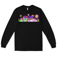 Black boho retro floral mama Long Sleeve Tee - TumblerDesignByShophia