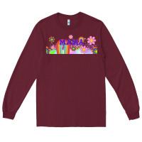 Burgundy boho retro floral mama Long Sleeve Tee - TumblerDesignByShophia