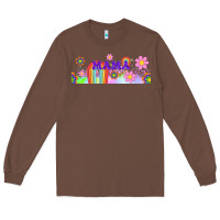 Chestnut boho retro floral mama Long Sleeve Tee - TumblerDesignByShophia
