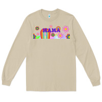 Mushroom boho retro floral mama Long Sleeve Tee - TumblerDesignByShophia