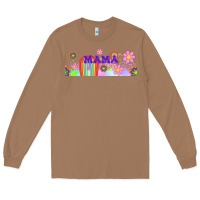 Toasted Coconut boho retro floral mama Long Sleeve Tee - TumblerDesignByShophia